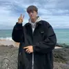2026 Nueva Chaqueta Sencilla de Gamuza y Terciopelo para Hombre Primavera y Otoño Retro Americano Marca de Moda Guapo Travieso Chaqueta Casual con Solapa
