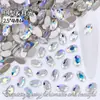 2.5*4mm Formato de Ovo de Pombo Denier Flats para Unhas Fundo Plano Diamante de Formato Especial Vidro Cristal Joia para Unhas Diamante para Unhas Atacado