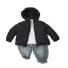 Chaqueta Ligera de Algodón Canalé para Niños de Comercio Exterior 2026 Nuevo Estilo Otoño/Invierno Abrigo de Algodón Acolchado Unisex para Niños Ropa de Abrigo para Bebés con Capucha