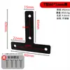 Soporte de Ángulo Cuadrado de Acero Inoxidable Ángulo Recto de 90 Grados Fijador Ángulo de Hierro Engrosado Tipo TL Soporte de Estante Conector de Soporte para Muebles