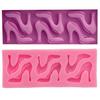 Atacado de Fábrica Salto Alto Elegante Chinelo Silicone Açúcar Molde para Bolo DIY Ferramentas de Cozinha para Assar Utensílios H1951
