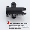 Baño Estilo Americano Desviador de Tres Vías Brazo de Ducha Superior Aspersor Divisor de Tres Vías Adaptador de Brazo de Extensión Cabezal de Ducha Cromado Soporte de Pared
