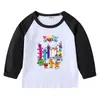 2026 Nueva Camiseta Infantil Transfronteriza de Primavera y Otoño Cuello Redondo Dibujos Animados Manga Larga Camiseta Básica para Niños y Niñas Camiseta de Algodón para Bebé