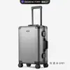 Maleta de aleación de aluminio y magnesio con ruedas giratorias, equipaje de mano para hombre y mujer, de 20 pulgadas, modelo 2025, con cerradura de combinación antirrobo, ligera