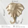 Ganchos Adhesivos Creativos Sin Taladro para Ropa y Sombreros, Gancho Individual Decorativo de Astas de Ciervo, Suministro Directo Transfronterizo, Colgador de Llaves para la Entrada Detrás de la Puerta