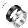 Anillo giratorio de acero de titanio de gran venta en Amazon para mujer, anillo simple japonés y coreano y joyería de mano