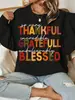 Luneh Camiseta Casual para Mujer con Estampado de Slogan Cuello Redondo Manga Larga S