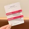 Pinza de pico de pato para maquillaje de moda estilo coreano, básico y simple, alto valor estético, pinza lateral, no deja marca, nuevo modelo 2026, pinza para el cabello elegante
