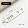 Soporte de Ángulo de Acero Inoxidable de 90 Grados Recto Fijador Triángulo Engrosado Hierro Forma de L t Conector para Muebles Gabinete Soporte de Ángulo para Partición