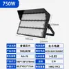 Luz LED para estadio exterior control remoto 1000W reflector iluminación cuadrada sitio de construcción módulo de ingeniería reflector de túnel