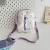 Bolso de Hombro de Moda para Niña Personalizado Graffiti Impresión por Chorro de Tinta Bolso para Teléfono Móvil para Salir Mochila Cruzada Pequeña Fresca para Niña