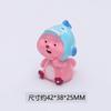 Lindo rosa lindo feo pez panda castor diy resina estéreo muñeca casa de muñecas hecho a mano juguete bolsa de material