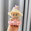 Solo ropa] la primera y segunda generación Labubu muñeco tela tela colgante correa falda sentada fiesta ángel lazo adorable