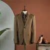 Conjunto de Terno Masculino 2026, Jaqueta Casual para Negócios, Blazer para Festa, Tecido Anti-Amassar, Terno Formal Masculino