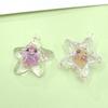 Serie Océano Luminoso Estrella de Cinco Puntas Dibujo Animado Lentejuela Colgante DIY Llavero Aretes Accesorios para Cinta de Cabello