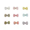 Cinta de cuero con purpurina y lazo para pinzas de pelo infantiles hechas a mano DIY, decoración de ropa para mascotas y muñecas, accesorios semiacabados