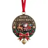 Accesorios Decorativos Nuevos Transfronterizos Regalos Navideños Dibujo Animado Independiente Papá Noel Colgante Acrílico Campana de Árbol de Navidad