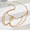 Europa y Estados Unidos transfronterizo ins cadena de metal árbol de la vida pulsera de brazo diseño de personalidad de moda sentido de diseño accesorios de mujer de verano