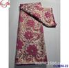Tecido Jacquard Brocado Antigo Bordado com Fio de Ouro e Prata Tecido de Renda Brocado Africano