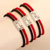 Este ano par de pulseira de corda vermelha um par de pulseira de mão trançada simples presente de melhor amigo para o resto da sua vida é a sua pulseira de empurrar-puxar