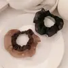 Exquisita Goma para el Pelo de Malla con Pedrería Intestino Pequeño, Cuerda para el Pelo de Moda, Versátil Goma para Coleta Baja de Niña, Accesorio para el Pelo