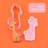 Molde para Galletas Serie Animales en Relieve con Diseño Realista Tipo Prensa 3D, Imprescindible para Hornear