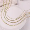 2025 Collar Colgante Apilado de Capas Transfronterizo de Amazon Material de Cobre Exquisito Elegante Cadena para Clavícula Regalo para Novia