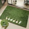 Alfombrilla absorbente para suelo de baño, alfombrilla antideslizante para inodoro, estilo fresco y simple, alfombrilla de secado rápido para uso doméstico en la entrada del inodoro o la ducha