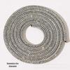 Nova corda de cordão de diamante completo transfronteiriça Super flash corrente de strass de tubo redondo cadarço acessórios para sandálias acessórios de joalheria atacado