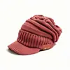 Gorro de Punto Nuevo de Invierno para Hombre, Forrado de Felpa, Engrosado, Cálido Gorro sin Visera, Protector de Orejas a Prueba de Frío para Estudiantes y Ciclismo, Moderno