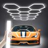 Araña de soporte LED integrada panal hexagonal lámpara para túnel de lavado de autos 5 agujeros para películas de autos belleza garaje estaciones de servicio lámparas