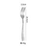 Venta al por mayor de comercio exterior transfronterizo Cuchillo, tenedor y cuchara Serie de patrón martillado Vajilla de acero inoxidable engrosado Juego de cuchillo y tenedor para comida occidental Cuchara y tenedor