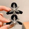 Outono e inverno flash diamante floco de neve clipe lateral duckbill clipe coreano lateral franja quebrado hairpin de alta qualidade hairpin cocar de Natal