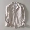 2026 Venda Quente Festival de Verão Y2 Amazon Transfronteiriço Camisa Casual Masculina Cor Sólida Gola Alta Pulôver Camisa para o Trabalho para Homens