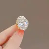 Pinza para el Cabello Pequeña para Mujer, Estilo Coreano, Elegante y de Alta Gama, Pinza para Flequillo con Pedrería, Mini Pasador, Pinza Superior de Cristal