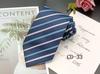 Corbata de negocios para hombre de 8 cm, disponible en fábrica. Corbata de mano profesional para entrevistas, corbata a rayas, de poliéster y seda jacquard para hombre.