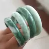 Pulsera de jade natural artículo A pulsera de flor flotante al por mayor pulsera de jade de Guizhou pulsera de jade regalo multicolor opcional