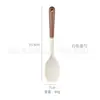 Juego de Utensilios de Cocina de 9 Piezas, Espátula Antiadherente Resistente a Altas Temperaturas, Espátula para Cocinar, Cuchara para Sopa, Mango de Madera, Juego de Utensilios de Cocina de Silicona al por Mayor