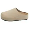 Sandálias mule estilo slip-on retrô e confortáveis para mulheres, novo modelo 2026, sandálias mule versáteis de sola grossa para uso ao ar livre