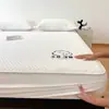 2026 Modelo Nuevo Algodón Puro Sueño Profundo Acolchada Sábana Bajera Ajustable de Una Pieza Lyle