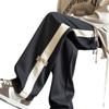 Estilo Americano Otoño e Invierno Nueva Moda Deportivos Pantalones de Pierna Ancha para Hombre Sueltos Adelgazantes Combinan con Todo Ins Casuales Rectos