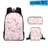 3D Nuevo HelloKitty Dibujo Animado Lindo Sanrio Hello Kitty Mochila Escolar Bolso de Hombro Estuche para Lápices Mochila