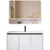 2026 Nuevo Lavabo Espesor Color Crema de Aluminio Espacial con Lavabo Cerámico Integrado para Gabinete de Baño e Inodoro