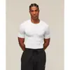 Camiseta Deportiva de Fitness de Secado Rápido Transpirable Elástica Ajustada de Manga Corta con Estampado de Hielo Casual para Gimnasio Running