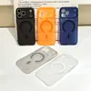 Adecuado para funda magnética de teléfono Apple 17, cubierta protectora ultra delgada mate tipo piel, funda magnética anticaídas para iPhone 16