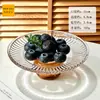 Prato de Frutas de Alto Acabamento, Bandeja para Bolo de Chá da Tarde, Bandeja de Sobremesas, Prato de Contas de Vidro, Prato para Doces e Salgadinhos, Tigela para Sorvete