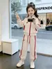 Conjunto de Ropa de Otoño para Niñas 2026 Nueva Moda Chaqueta de Béisbol Infantil Estilo Primavera y Otoño Conjunto Deportivo Casual de Dos Piezas para Niñas