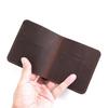 Carteira Original Masculina Couro Genuíno Curta Zíper Couro de Vaca Porta Cartões Porta Bilhetes Bolsa para Dinheiro Carteira Masculina para Negócios Juventude em Estoque