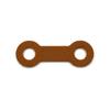 Fábrica de Etiquetas de Cuero al por Mayor Lanyard para Teléfono Móvil Etiqueta Pequeña de PU Marrón Marca de Moda Negro Portátil Lanyard de 8mm Etiqueta de Cuero