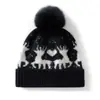 Gorro de Tricô com Abas de Orelha, Chapéu Feminino Estilo Coreano, Boné com Proteção de Orelha em Lã Única, Chapéu Casual Quente com Padrão Jacquard